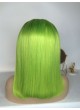 Elwigs custom order  Full lace wig pre plucked hair line baby hair 100% human hair 8A + quality straight Bob style light green color virgin hair